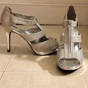 Sparkly Silver heels
